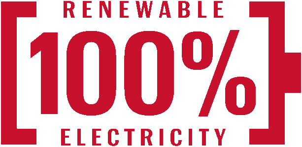DOWNLOAD OUR   ‘100% RENEWABLE’ LOGO